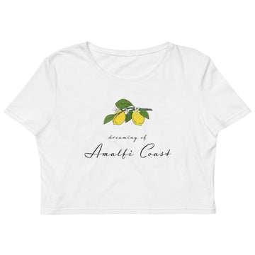 "Dreaming of Amalfi Coast" Organic Crop Top - AMALFITANA STORE
